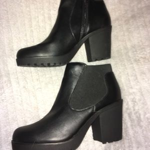 Black Heeled Ankle Booties
